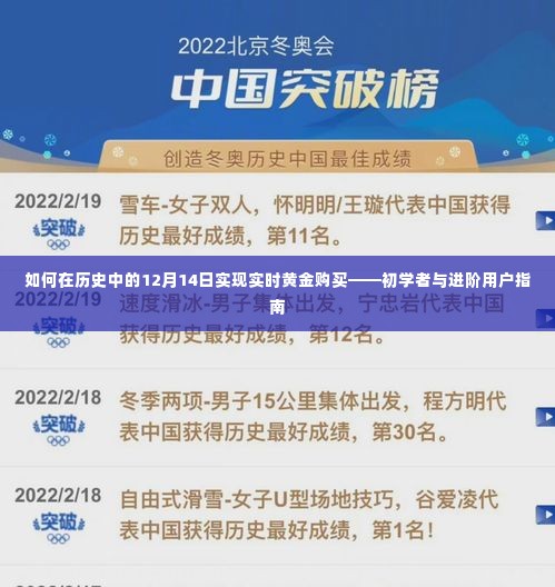 初学者与进阶用户指南,如何在历史中的黄金购买日——12月14日实现实时黄金购买