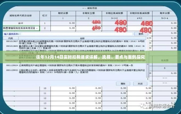 往年12月14日实时扣税详解,流程、要点及案例探究