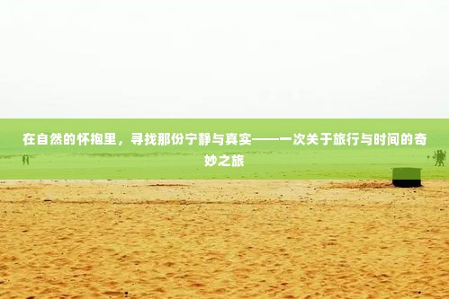 自然中的心灵之旅,探寻宁静与真实的时光印记