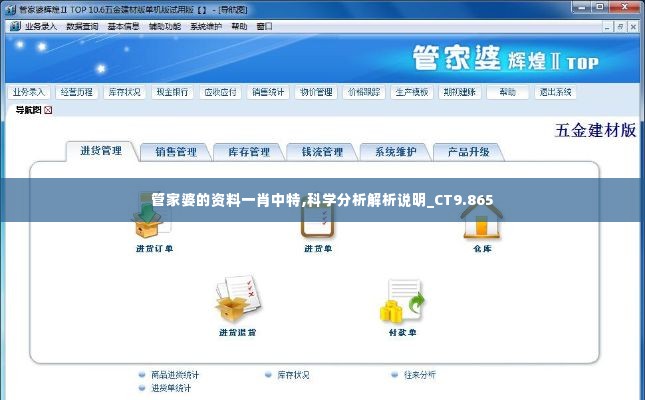 管家婆的资料一肖中特,科学分析解析说明_CT9.865