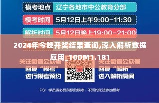2024年今晚开奖结果查询,深入解析数据应用_10DM1.181