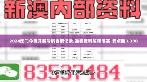 2024澳门今晚开奖号码香港记录,准确资料解释落实_安卓版3.398