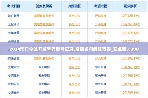 2024澳门今晚开奖号码香港记录,准确资料解释落实_安卓版3.398