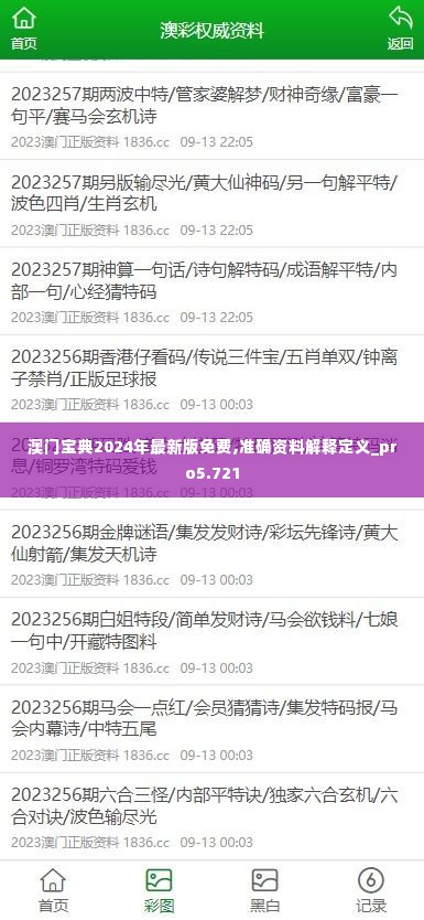 澳门宝典2024年最新版免费,准确资料解释定义_pro5.721