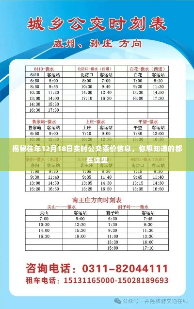 揭秘往年12月18日实时公交票价全攻略,你想知道的都在这里
