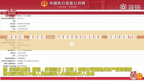 秒速到账革新体验,探索非实时转账技术的科技魅力