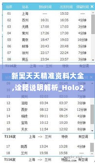 新奥天天精准资料大全,诠释说明解析_Holo2.760