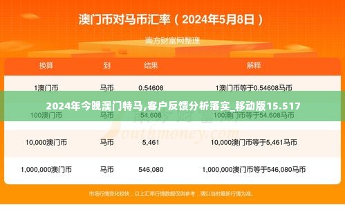 2024年今晚澳门特马,客户反馈分析落实_移动版15.517