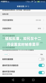 轻松科普,十二月实时帧率设置指南