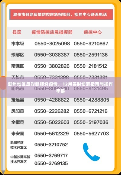 滁州地区新肺炎疫情应对指南,实时动态与操作手册(12月版)