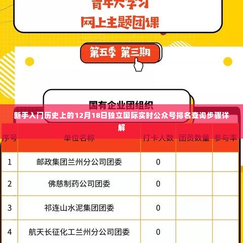 新手必学,独立国际实时公众号排名查询步骤详解——以12月18日为例