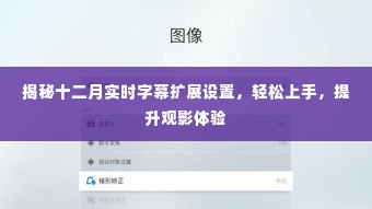 揭秘十二月实时字幕扩展设置,轻松提升观影体验攻略