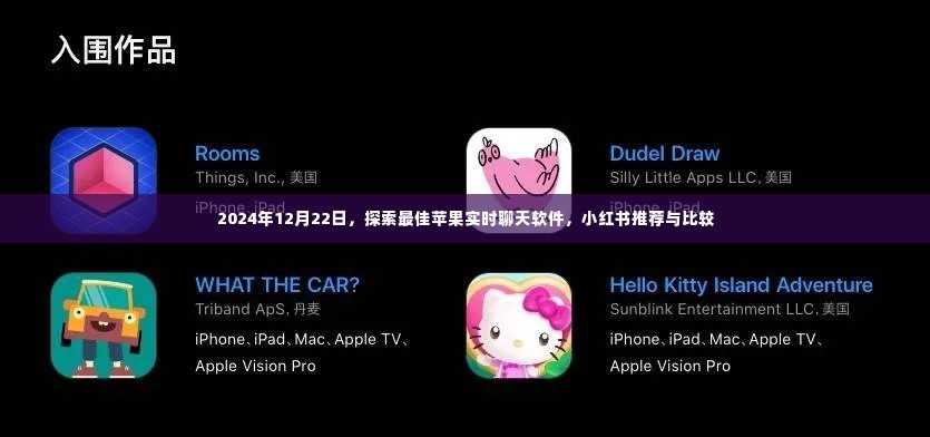 探索最佳苹果实时聊天软件,小红书推荐与比较(2024年12月22日)