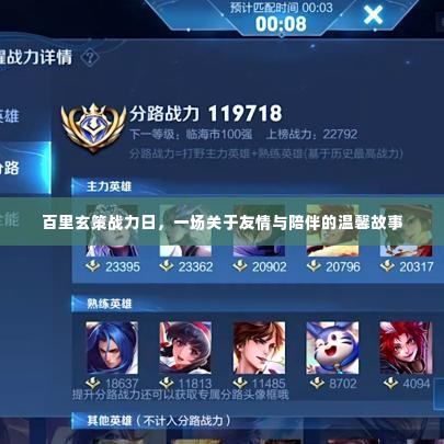 百里玄策战力日,友情与陪伴的温馨篇章
