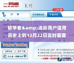 历史上的十二月二十二日实时画面网,初学者与进阶用户掌握技能与任务指南