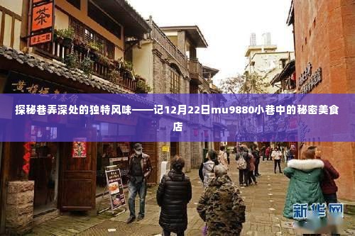 探秘巷弄深处的秘密美食店,mu9880小巷美食之旅(12月22日)