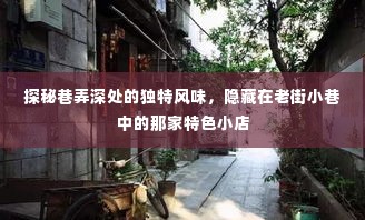 探秘老街小巷,独特风味特色小店的神秘魅力