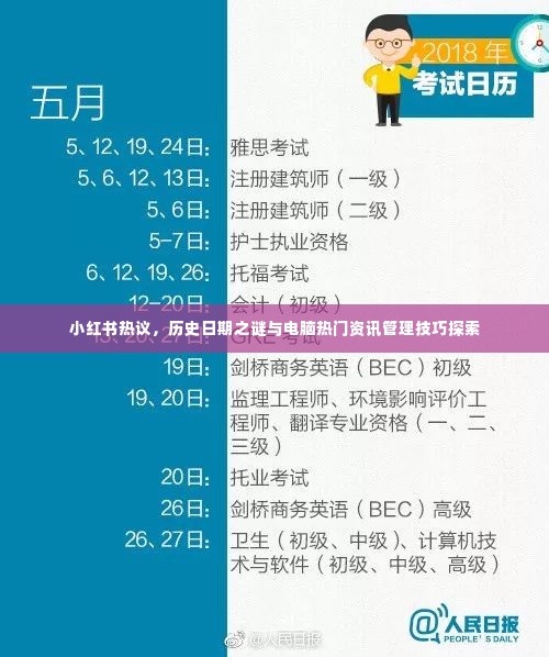 小红书热议下的历史日期之谜与电脑资讯管理技巧探索