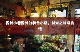 时光之味速食馆,小巷深处的特色美食探秘