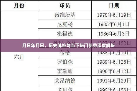 月日年月日,历史脉络与新晋人才的深度解读