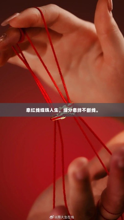 牵红线缠绕人生,缘分牵绊不断线。