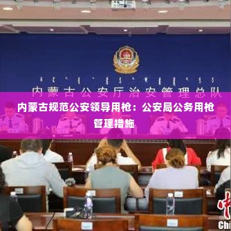 内蒙古规范公安领导用枪:公安局公务用枪管理措施