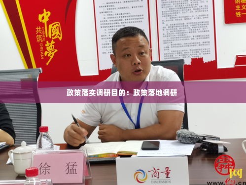 政策落实调研目的:政策落地调研