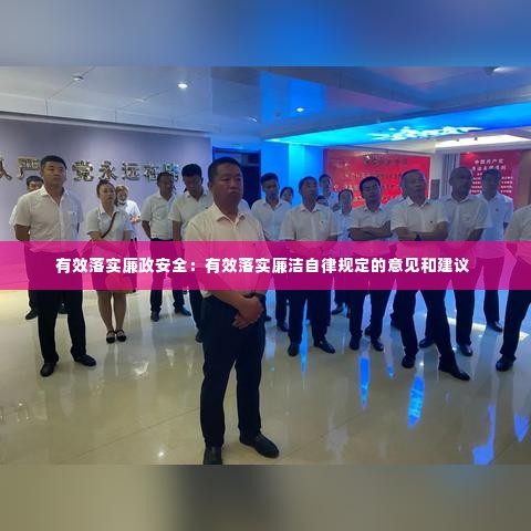 有效落实廉政安全：有效落实廉洁自律规定的意见和建议 