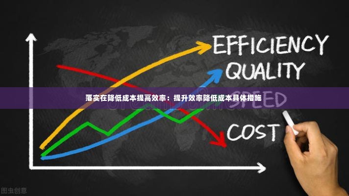 落实在降低成本提高效率：提升效率降低成本具体措施 