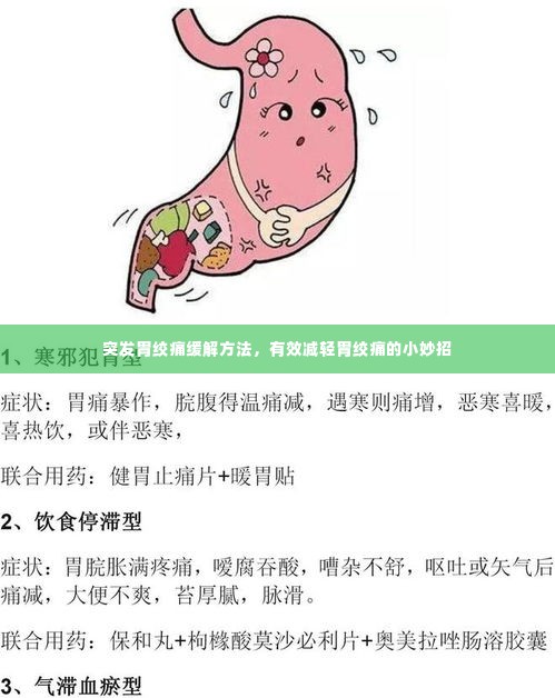 突发胃绞痛缓解方法,有效减轻胃绞痛的小妙招