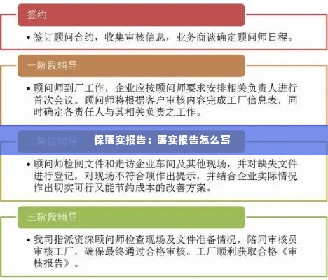 保落实报告:落实报告怎么写