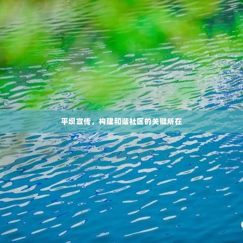 平坝宣传,构建和谐社区的关键所在