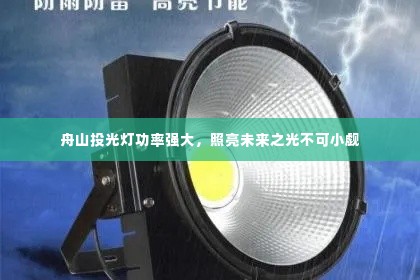 舟山投光灯功率强大,照亮未来之光不可小觑