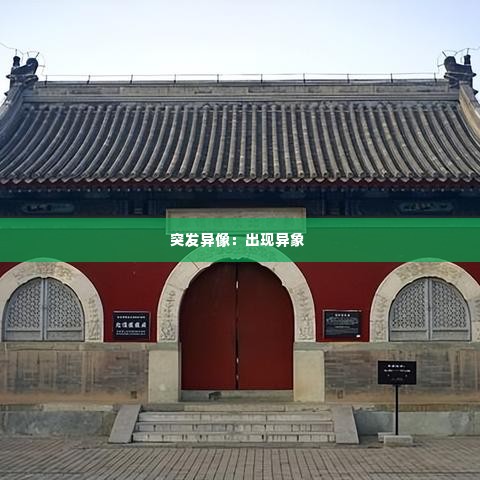 突发异像:出现异象