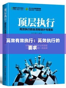 高效有效执行：高效执行的要求 