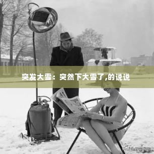 突发大雪:突然下大雪了,的说说