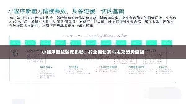 小程序联盟独家揭秘,行业新动态与未来趋势展望