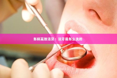 怎样高效洁牙：洁牙是怎么洗的 