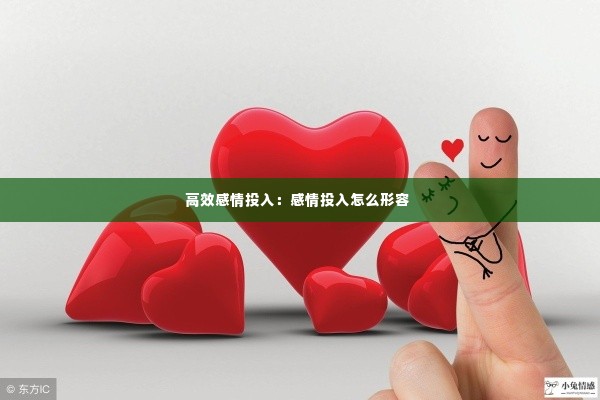 高效感情投入:感情投入怎么形容