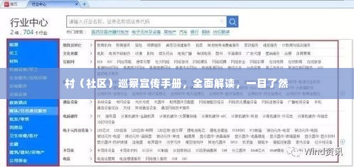 村(社区)巡察宣传手册,全面解读,一目了然