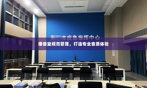 播音室规范管理,打造专业音质体验