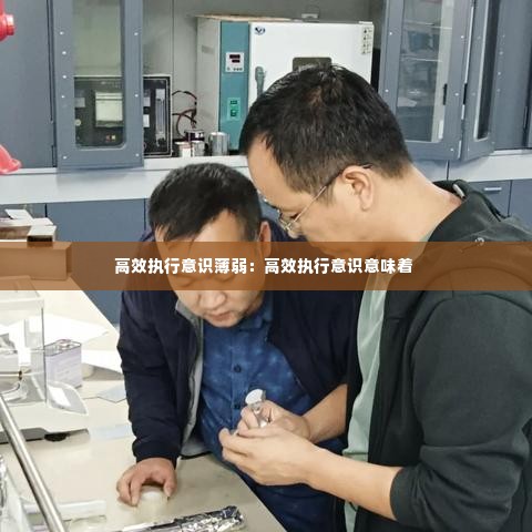 高效执行意识薄弱：高效执行意识意味着 