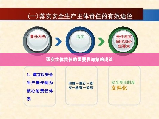 落实主体责任的重要性与策略浅议