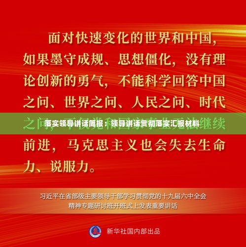 落实领导讲话简报:领导讲话贯彻落实汇报材料