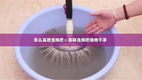 怎么高效洗拖把：怎样洗拖把拖地干净 