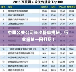 中国公关公司长沙榜单揭秘,行业翘楚一网打尽!