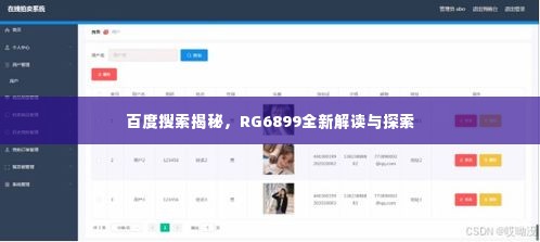 百度搜索揭秘,RG6899全新解读与探索