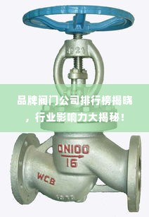 品牌阀门公司排行榜揭晓，行业影响力大揭秘！