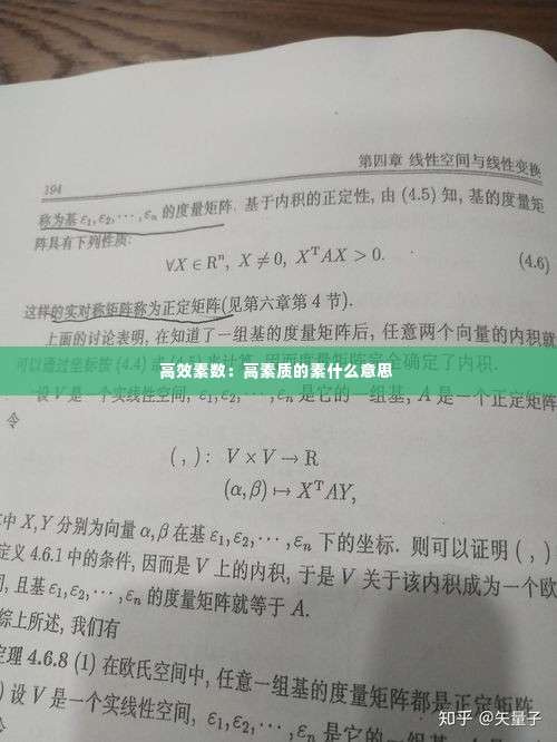 高效素数:高素质的素什么意思