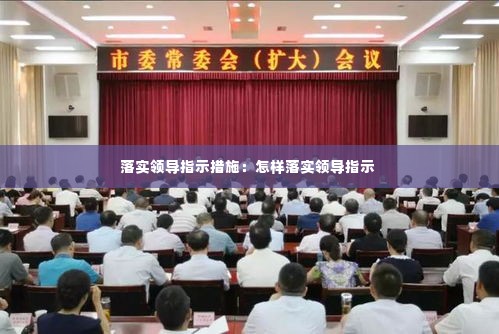 落实领导指示措施:怎样落实领导指示